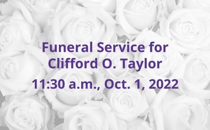 Funeral for Clifford O. Taylor