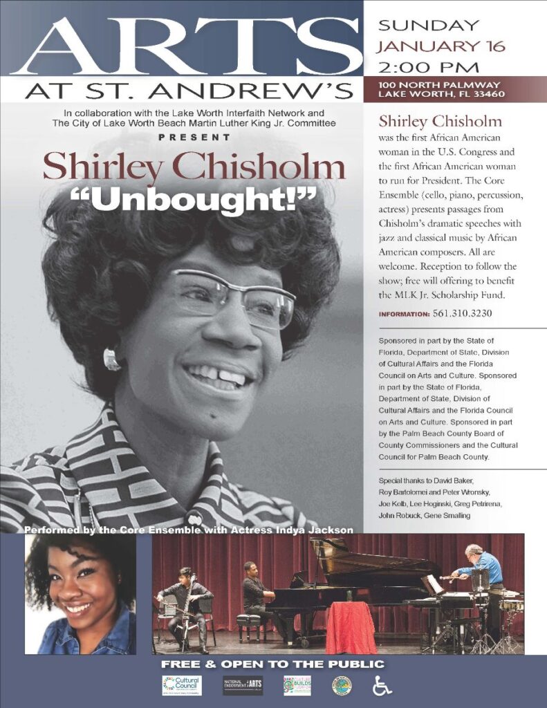 Shirley Chisholm-Unbought and Unbossed! Presented by the Core Ensemble