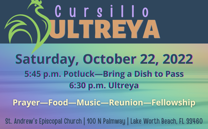 Cursillo Ultreya with Potluck Supper – All are Welcome!